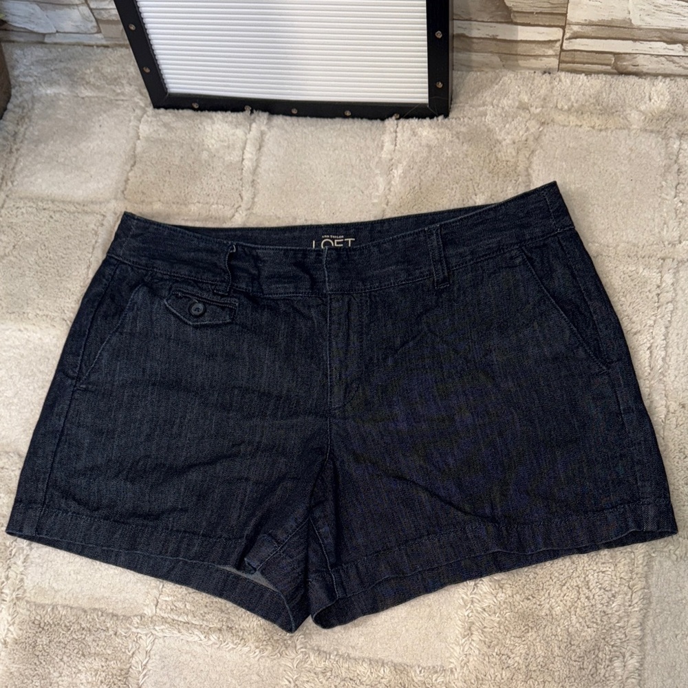 LOFT By Ann Taylor Women's Dark Blue Jean Shorts